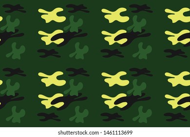 Vector Camouflage pattern design illustration for fabric printing