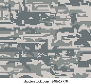 Vector camouflage pattern. Digital.