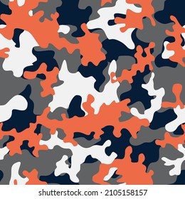 Patrón de camuflaje vectorial, fondo moderno de luz, textura interminable.