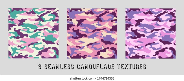 vector camouflage patterns for army. Military-style Creative Camouflage Set