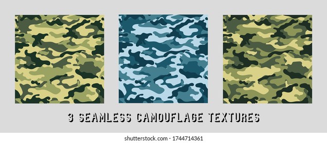 vector camouflage patterns for army. Military-style Creative Camouflage Set