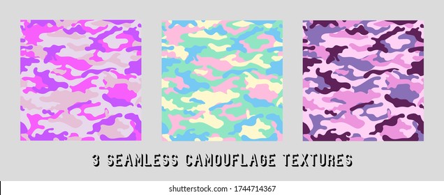 vector camouflage patterns for army. Military-style Creative Camouflage Set