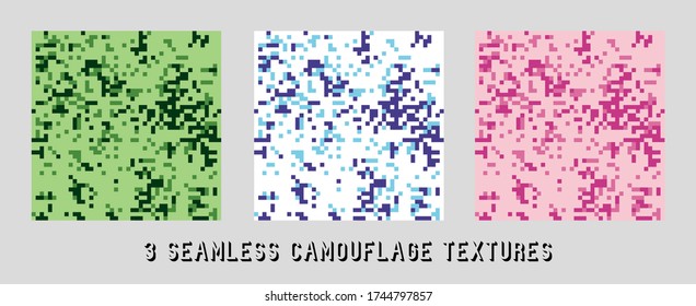 vector camouflage patterns for army. Military-style Creative Camouflage Set