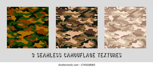 vector camouflage patterns for army. Military-style Creative Camouflage Set