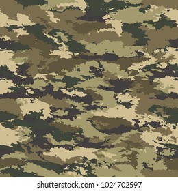 Vector camouflage seamless. Camouflage military background - vector illustration. Abstract spot pattern. The defender of the Fatherland day