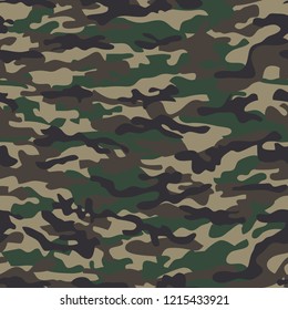 Vector camouflage seamless pattern