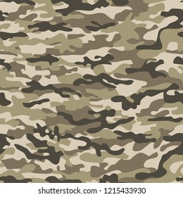 Vector camouflage seamless pattern