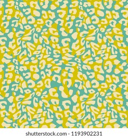 Vector camouflage seamless pattern with memphis skin animal texture. Fashion illustration for textile fabric print and wrapping.
