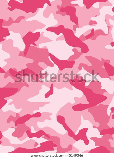 Vector Camouflage Series Pink Scheme Stock Vector (Royalty Free) 40149346