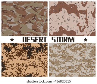 vector camouflage set