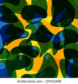 Vector Camouflage with transparent shapes