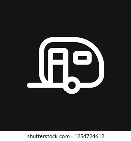 Vector camping icon to use for web and mobile UI, camping elements