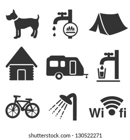 Vector Camping Icons - Set 1