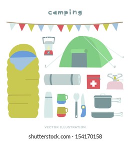 Vector Camping Illustration