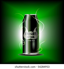 vector can of energy drink