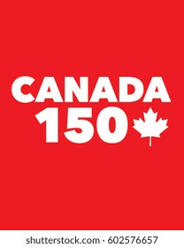 Vector Canada 150 Years Graphic 