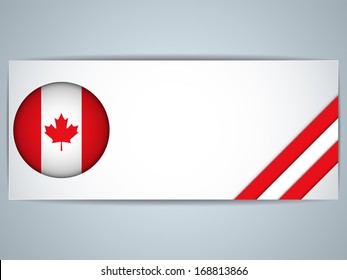 Vector - Canada Country Set of Banners
