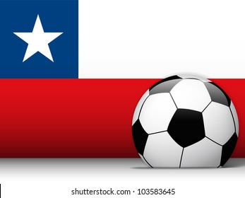 Vector - Canada Soccer Ball with Flag Background