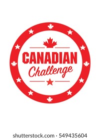 Vector Canadian Challenge Emblem