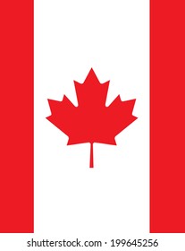 Vector Canadian Flag Backdrop