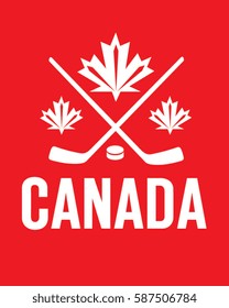 Vector Canadian Hockey Icon