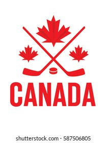 Vector Canadian Hockey Icon