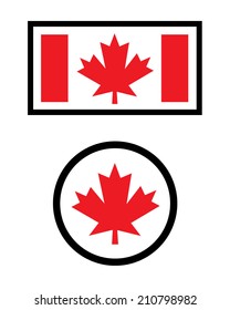 Vector Canadian Icon and Logo Set