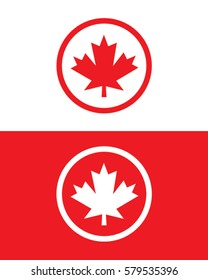 Vector Canadian Leaf Symbol