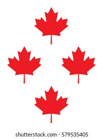 Vector Canadian Leaf Symbol