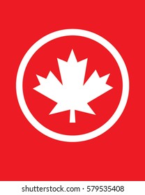 Vector Canadian Leaf Symbol