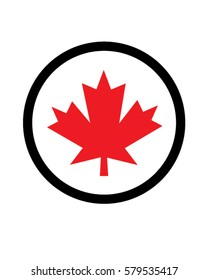 Vector Canadian Leaf Symbol