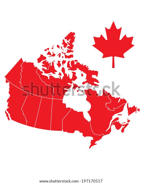 Vector Canadian Map\
with Province Dividers