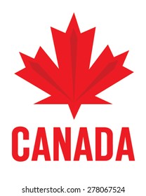 Vector Canadian Maple Leaf Emblem