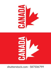 Vector Canadian Maple Leaf Emblem