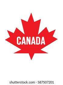 Vector Canadian Maple Leaf Emblem