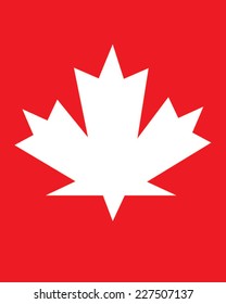 Vector Canadian Maple Leaf Icon 