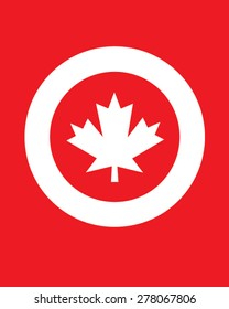 Vector Canadian maple leaf icon and logo