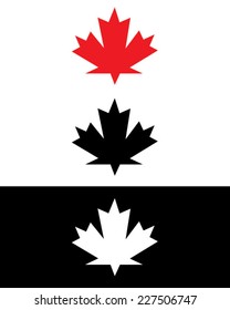 Vector Canadian Maple Leaf Set 