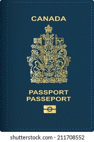 Vector Canadian Passport Cover