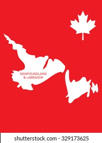 Vector Canadian Province Map - Newfoundland And Labrador