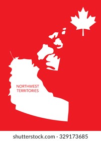Vector Canadian Province Map - Northwest Territories