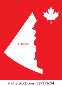 Vector Canadian Province Map - Yukon