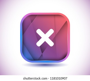 Vector cancel icon