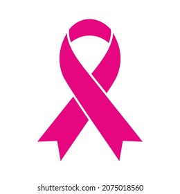 vector Cancer ribbon icon in flat style