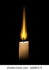 vector candle illustration