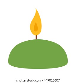 Vector candles in flat style