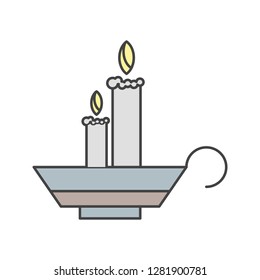 vector candles icon
