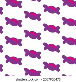 Vector candy canes for Halloween and Valentine's day! Simple seamless pattern for seasonal design, textile, decoration kids playroom or greeting card. Hand drawn prints and doodle. Caramel sweets.