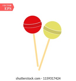 Vector candy icon. Chupa Chups Icon. lollipop isolated on white background, Vector. eps10