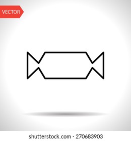 Vector candy icon. Food icon. Eps10